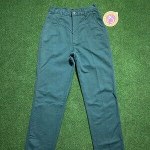NWT VTG Women’s Cross J Clothing Flat Front Denim Jeans Forest-Green 9/10